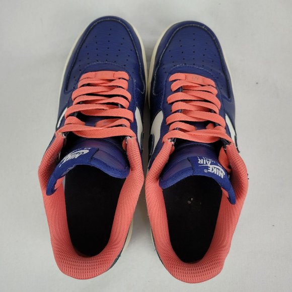 Nike by You Air Force 1 Low ID Men's Blue/Orange-Green CT7875-994 US Size 8 - Picture 5 of 8